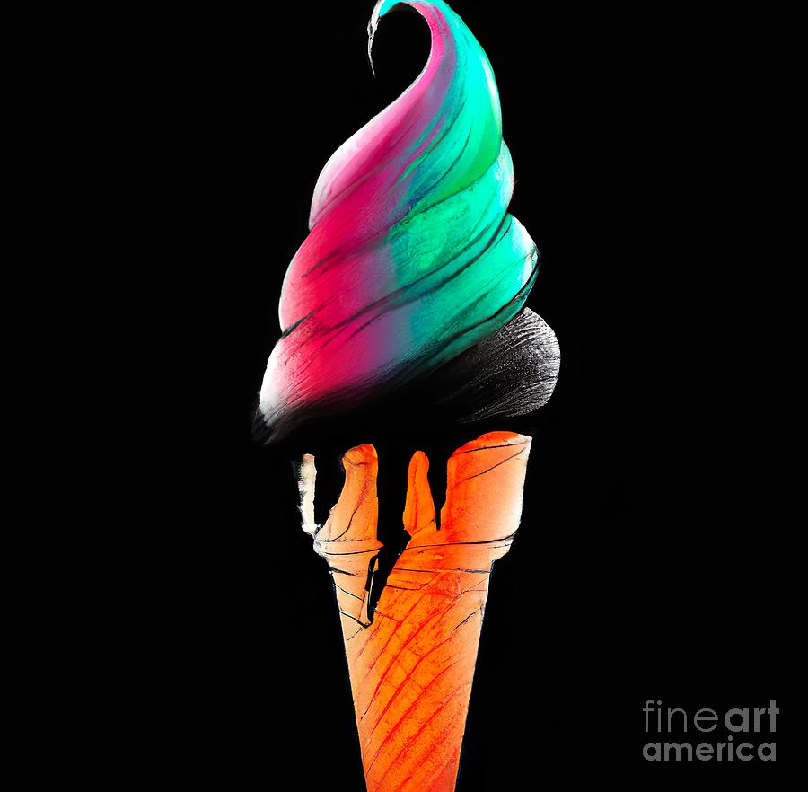 Colored Ice Cream Digital Art By Besas Designs Fine Art America 5711