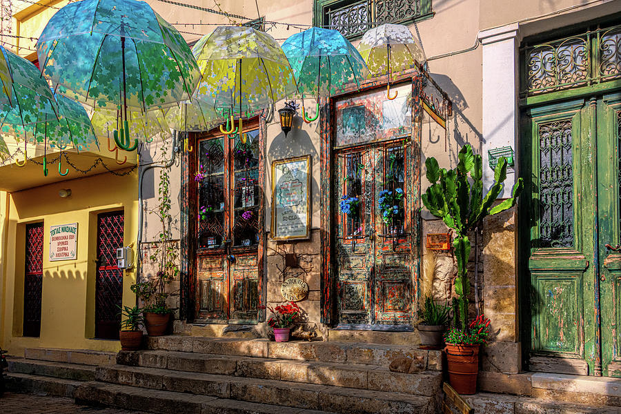 Colorful Aegina Greece #1 Photograph by Douglas Wielfaert
