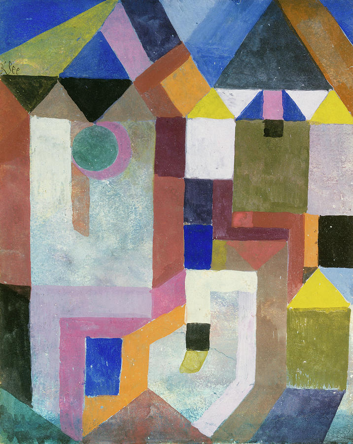 Paul Klee Painting - Colorful Architecture #1 by Paul Klee