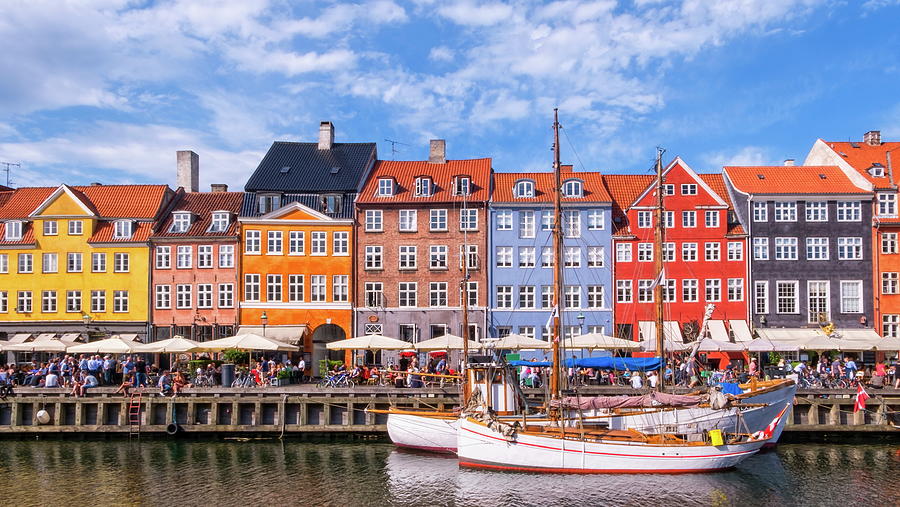 Colorful buildings of Nyhavn in Copenhagen, Denmark Photograph by Elenarts - Elena Duvernay photo