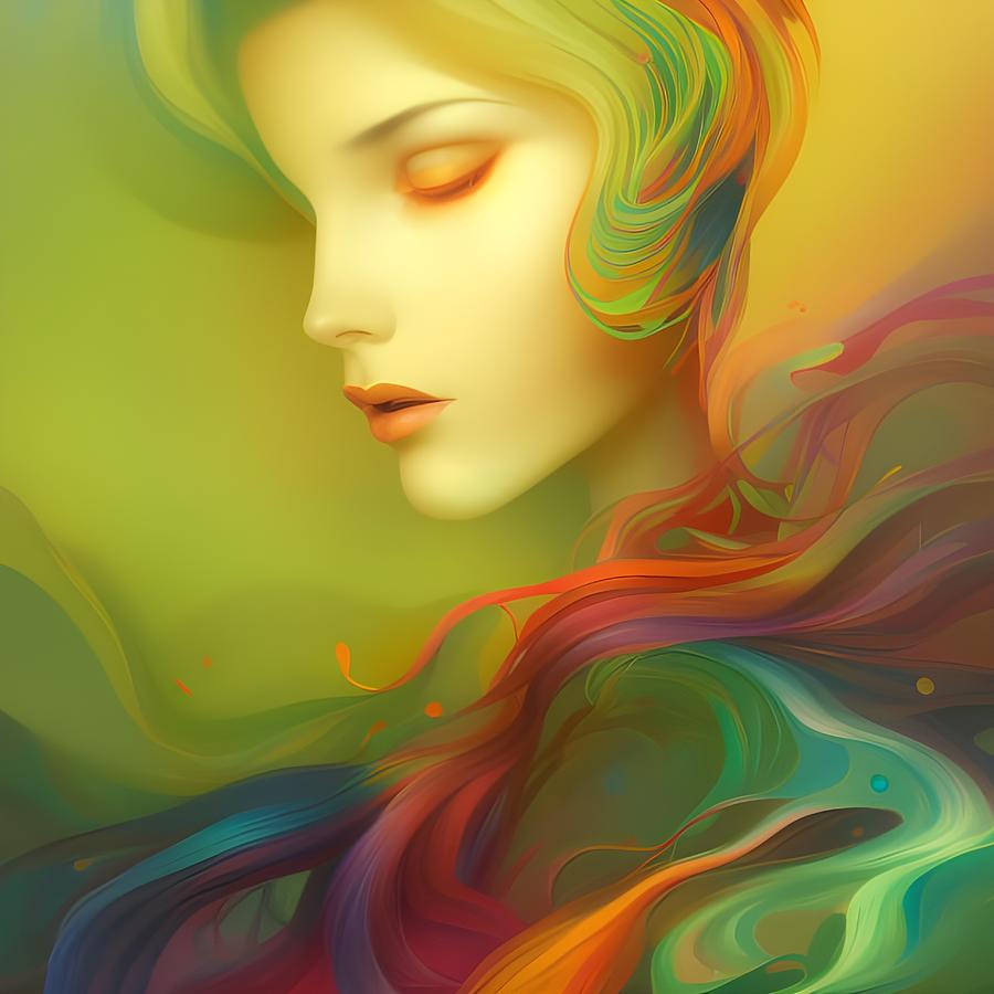 Colorful Carol Digital Art by Beverly Read Colorful Carol Digital Art by Beverly Read