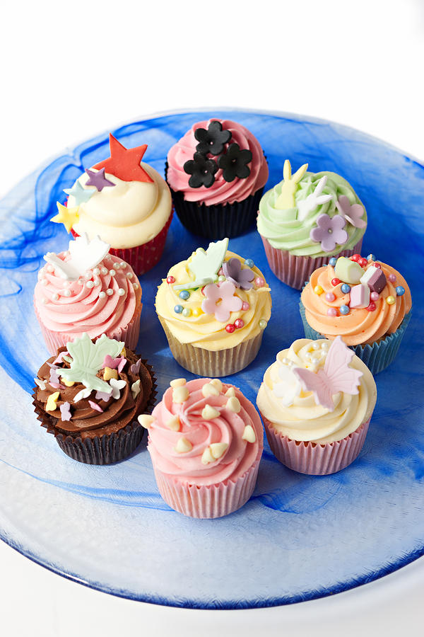 Colorful Cupcakes #1 Photograph by Michael Powell