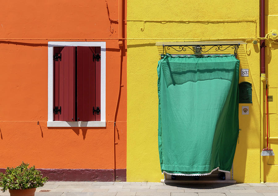 Colorful house in Burano #1 Photograph by Pietro Ebner
