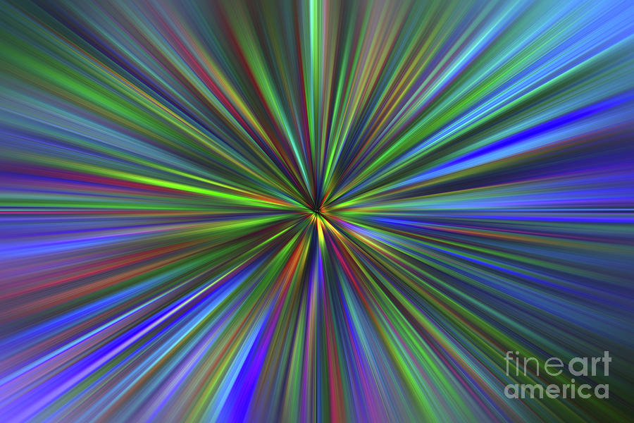 Cool Digital Art - Colorful Motion Blur Abstract #1 by Jonathan Welch