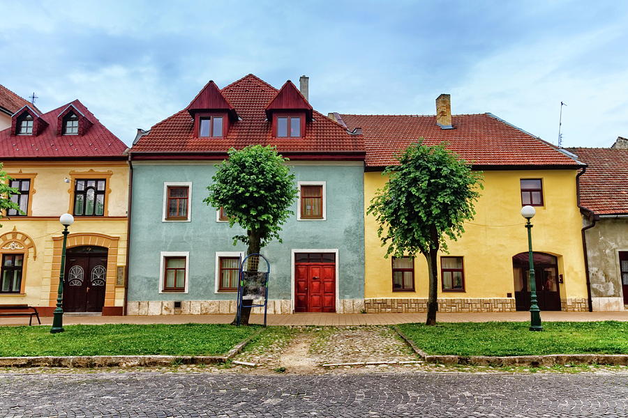 Colorful old houses in Kezmarok, Slovakia #1 Photograph by Elenarts - Elena Duvernay photo