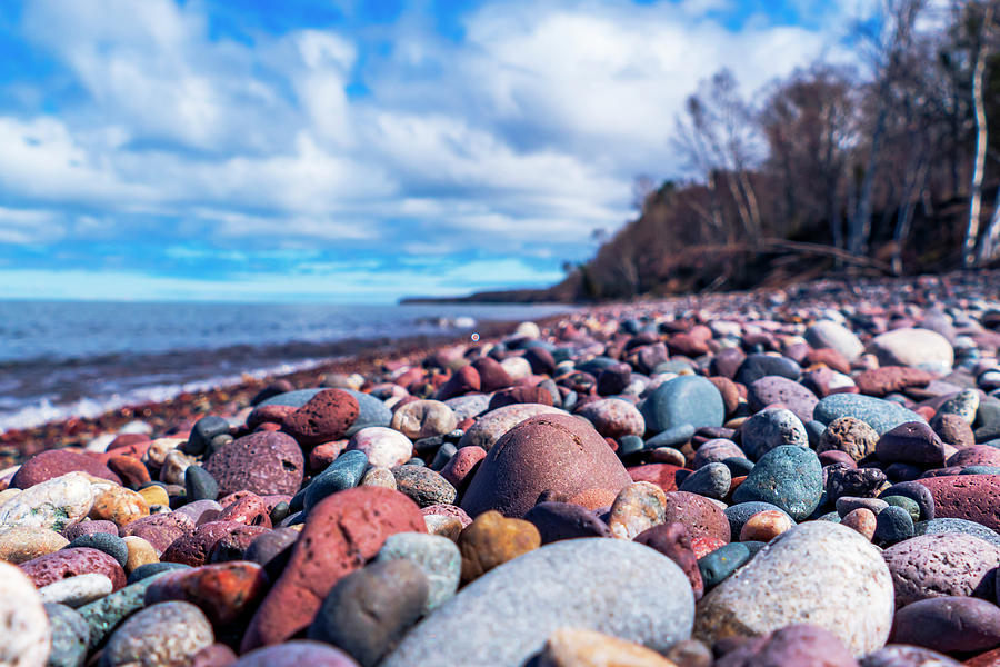 Colorful Rocks On The Beach Photograph