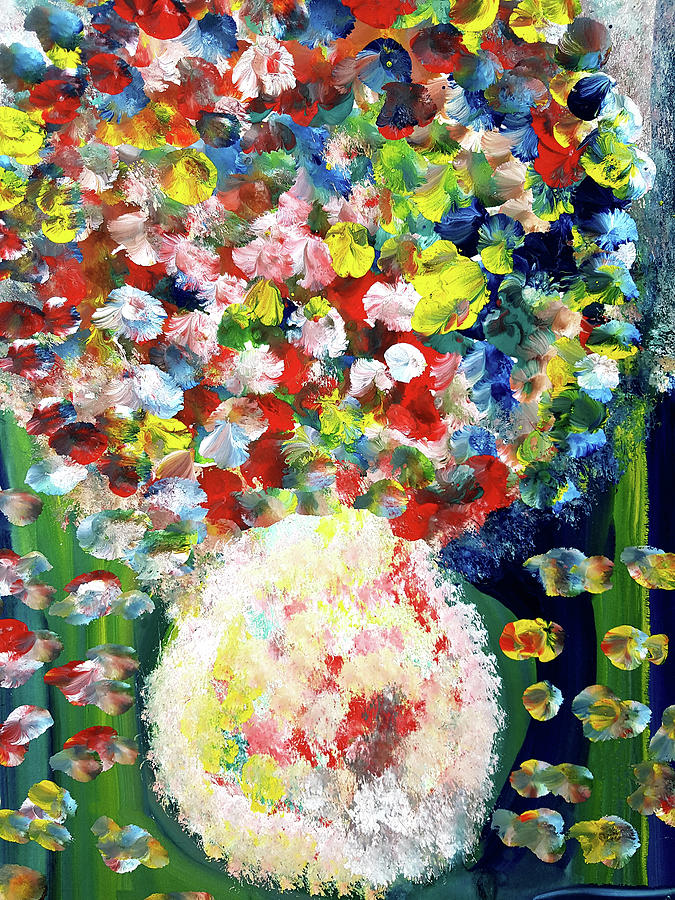 Colorful Summer Flowers #2 Painting by Ekaterina Yakovina