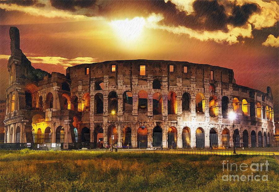 Colosseum, Rome #1 Digital Art by Jerzy Czyz