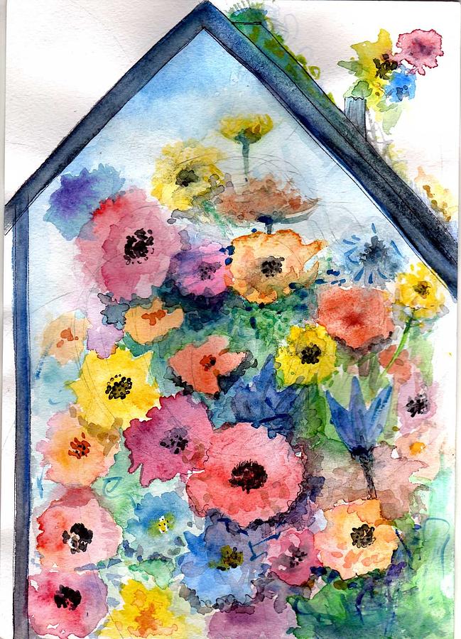 Colour Abstract Watercolor Painting Original Abstract Artwork Watercolor Floral Artwork Flowers W Painting By Prokhorova Olga