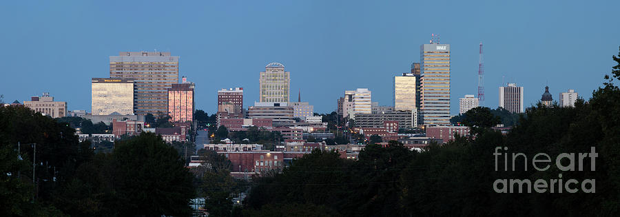 Columbia South Carolina Skyline Panorama #1 Photograph By Bill Cobb ...