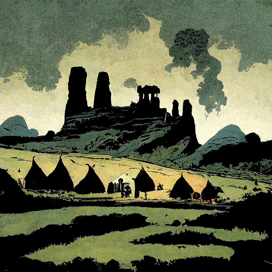 Comic  Iron  Age  Grim    Dark  Wildlands  With  Caravan  Lands  17b1cb41  Ff17  4ca4  81ba  8ad684c Painting