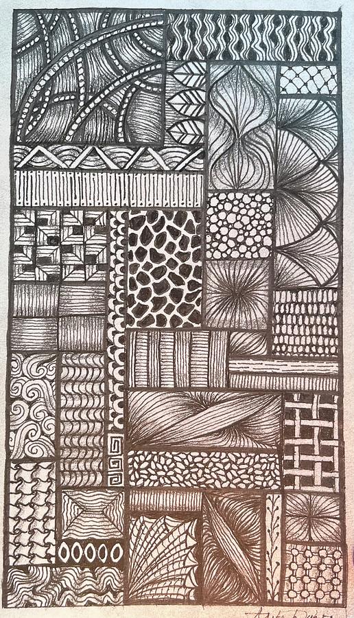 Compartments Drawing by Anita Duhon - Fine Art America