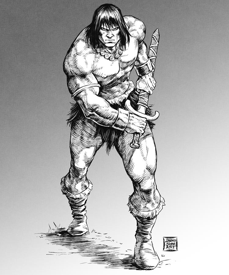 Conan The Barbarian #1 Digital Art by Darko B