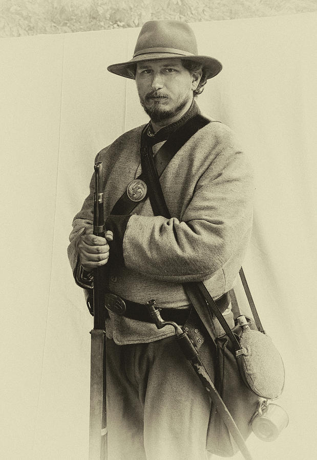 Confederate Reenactor #1 Photograph by Dave Mills