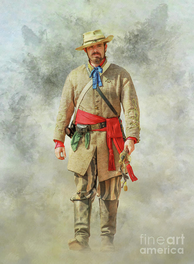 Confederate Veteran Civil War Digital Art by Randy Steele - Fine Art ...
