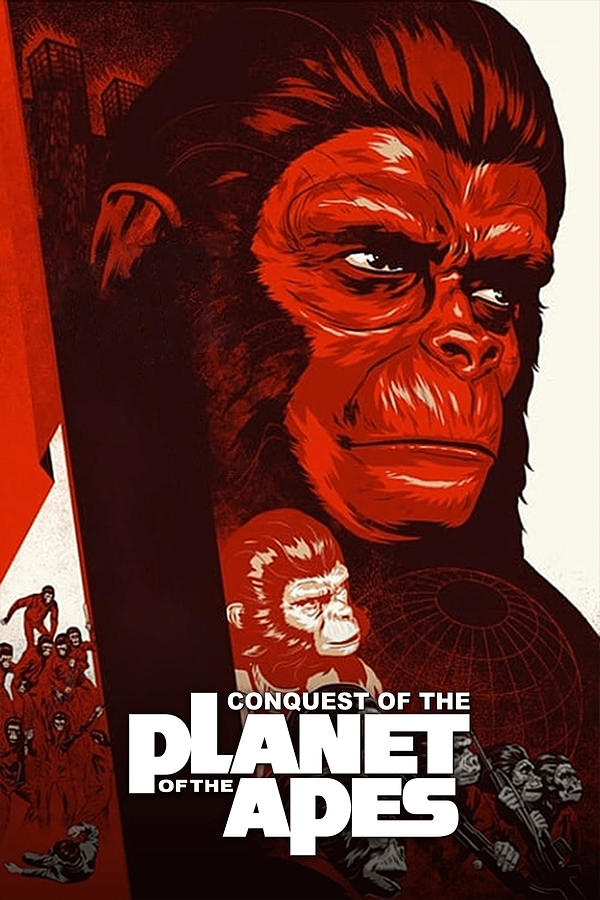 Conquest of the Planet of the Apes 1972 Digital Art by Geek N Rock