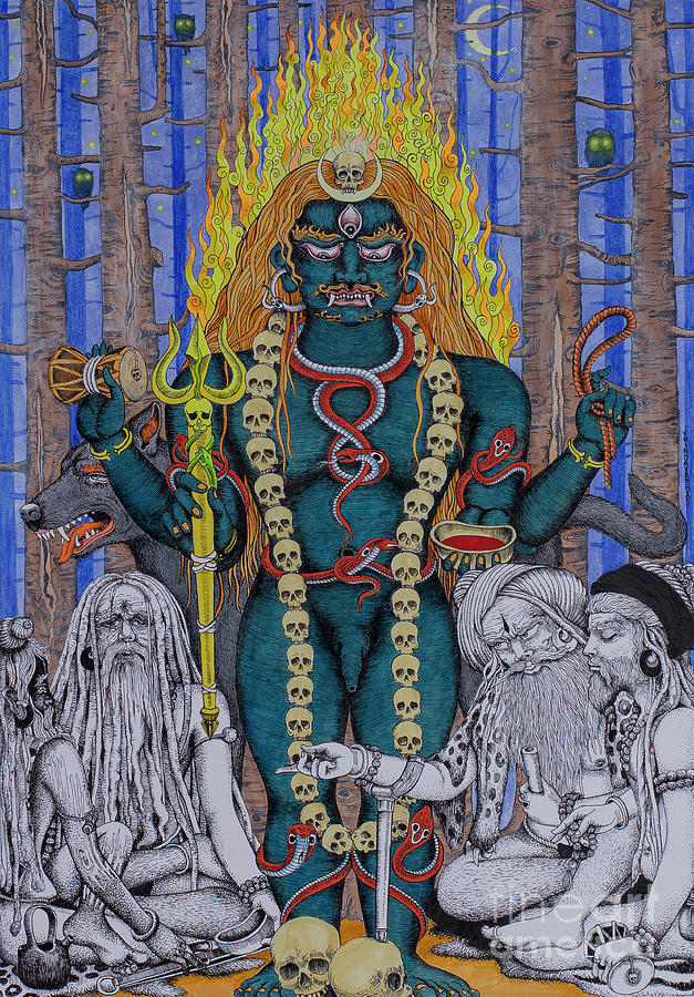 Conversation about Bhairava Painting by Vrindavan Das
