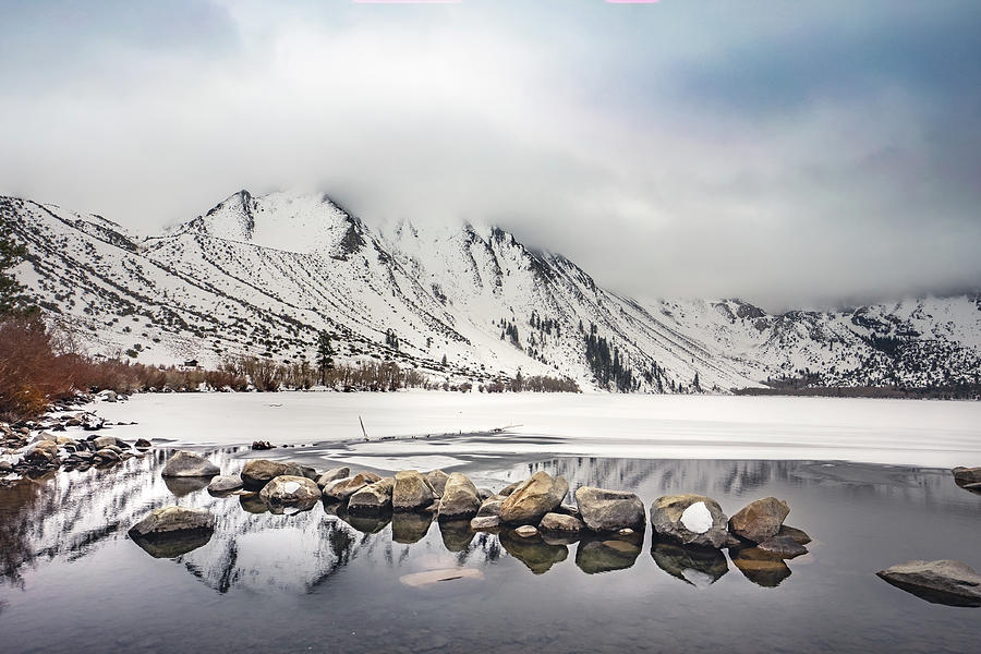 Convict Lake in Winter #1 Photograph by Janis Knight