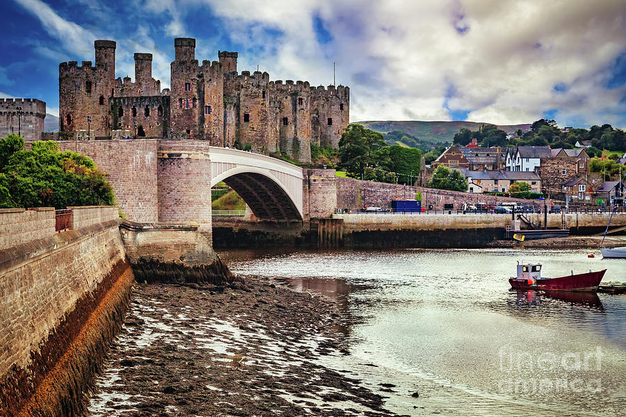 Castle Photograph - Conwy Castle Wales #1 by Adrian Evans