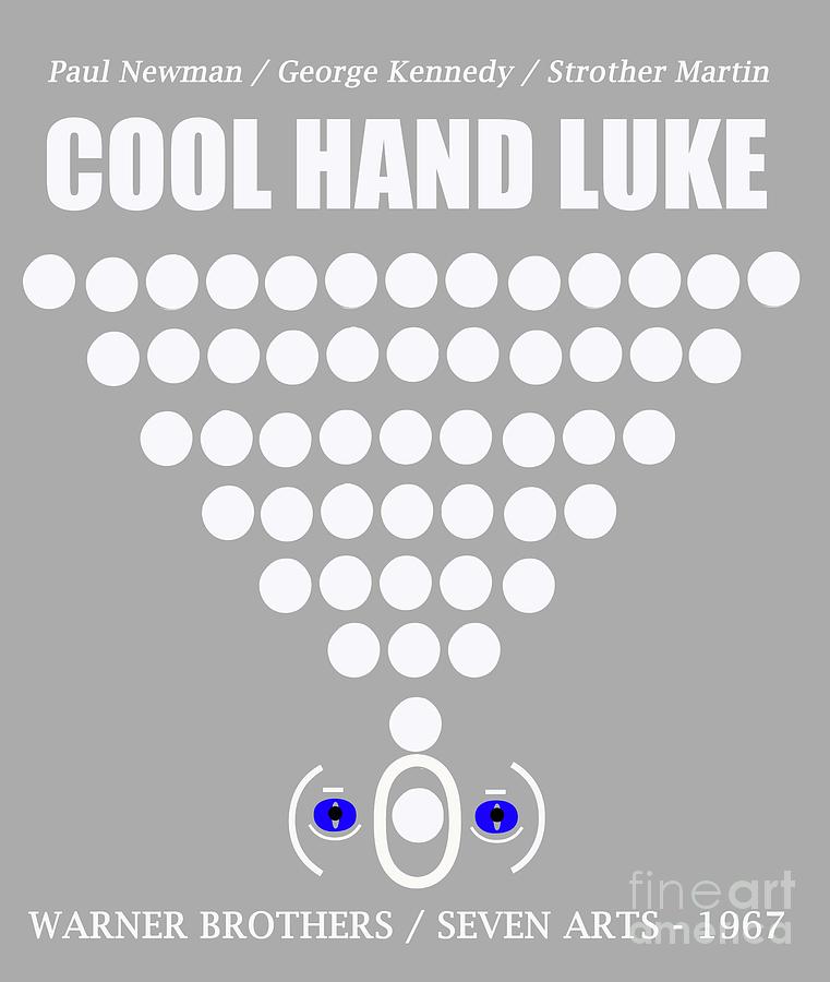 Cool Hand Luke Movie Poster Mixed Media