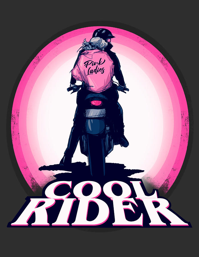Cool Rider #1 Drawing by Ludwig Van Bacon