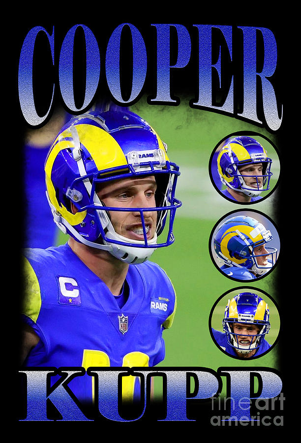 Cooper Kupp Digital Art by Rosiana Rosiana | Pixels