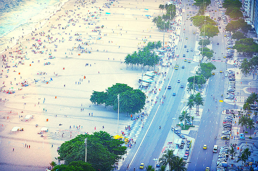 Copacabana Beach, Rio de Janeiro #1 Photograph by Louise Morgan