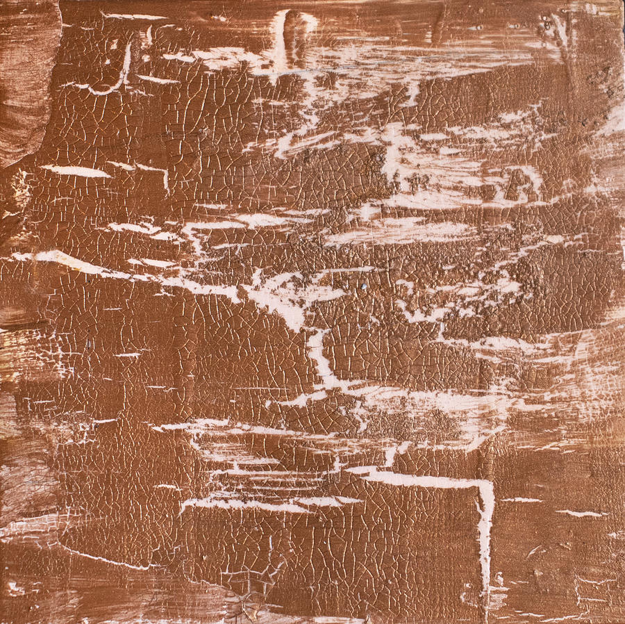 Copper Crackle #1 Painting by Cathleen Klibanoff