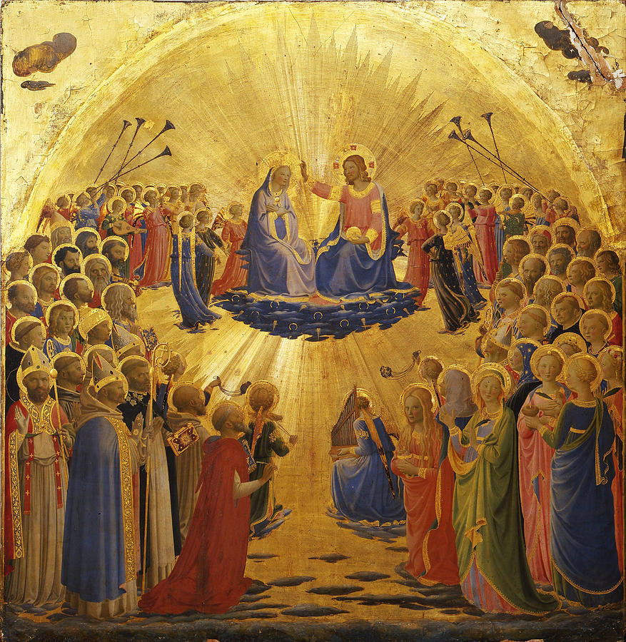 Coronation of the Virgin #2 Painting by Fra Angelico