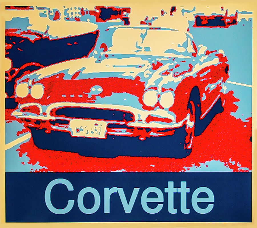 Corvette #2 Digital Art by Barbara Snyder