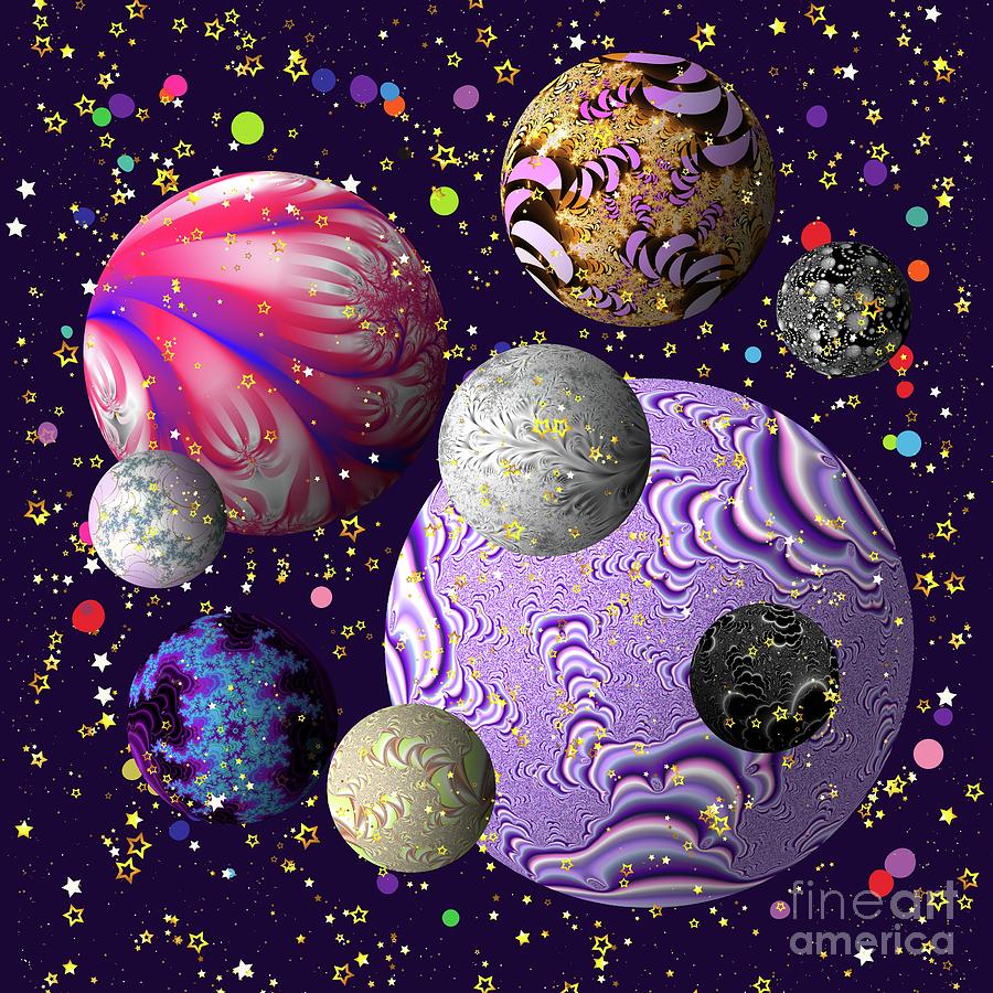 Cosmic Delight Digital Art by Rachel Hannah