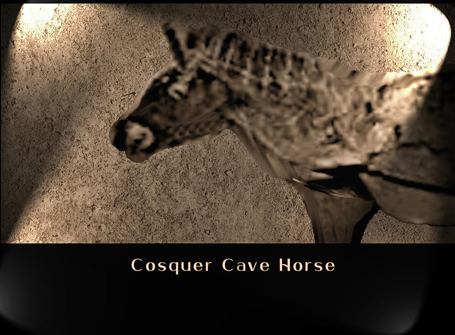 Cosquer Cave Horse #1 Digital Art by Asok Mukhopadhyay