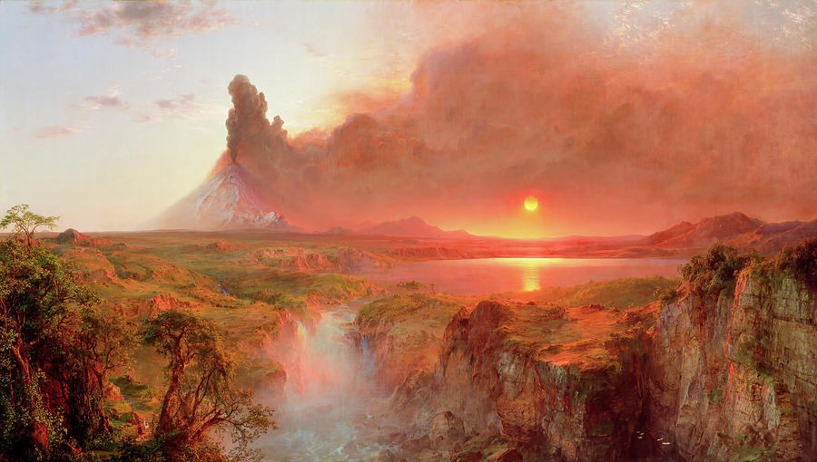 Cotopaxi Erupting Painting