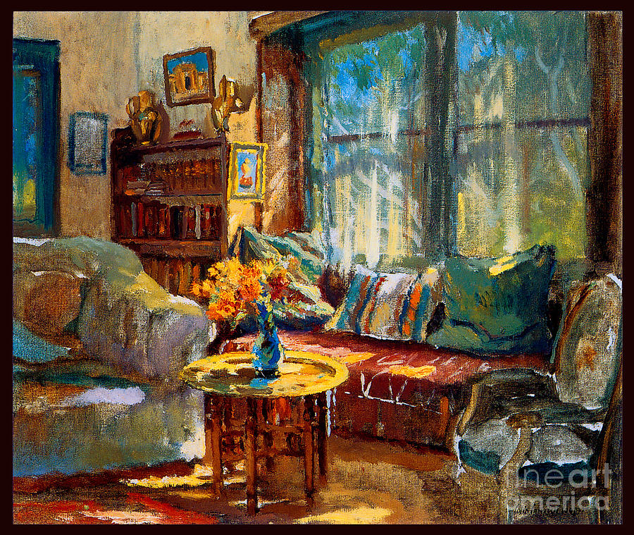 Cottage Interior Painting by Colin Campbell Cooper