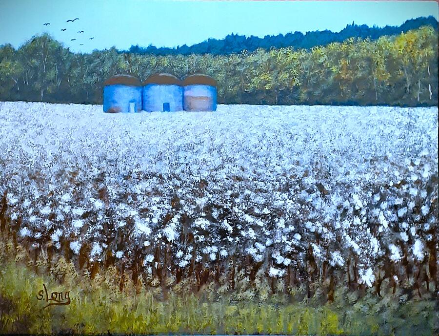 Cotton Painting - Cotton Snow #1 by Shirley Long
