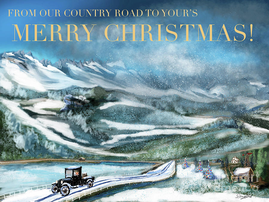 Country Christmas #1 Digital Art by Doug Gist