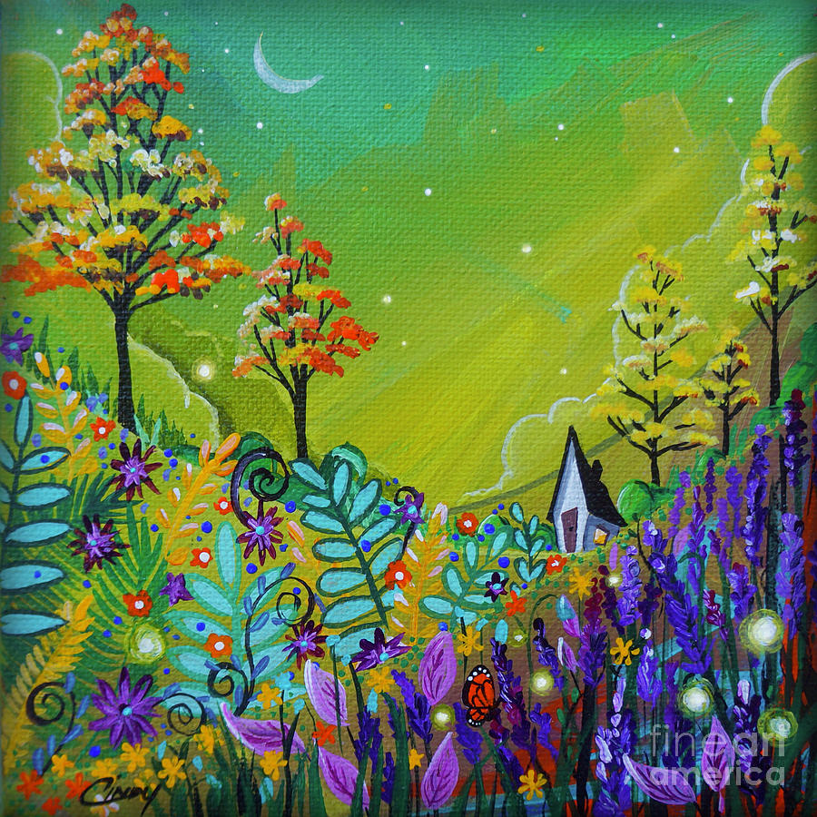 Country Lights #26 Painting by Cindy Thornton