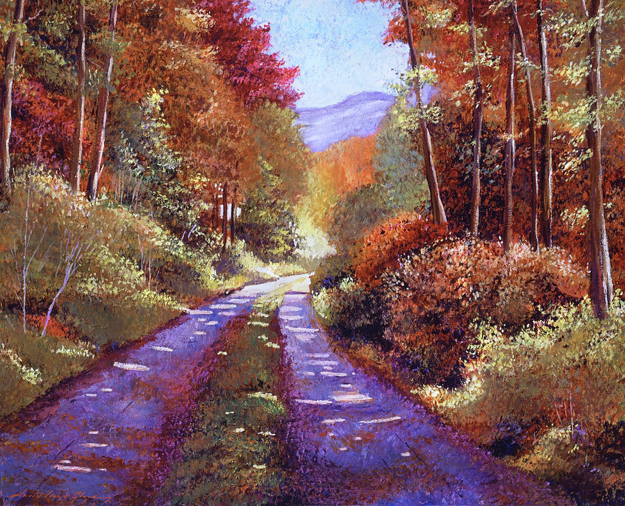 Country Roads #1 Painting by David Lloyd Glover