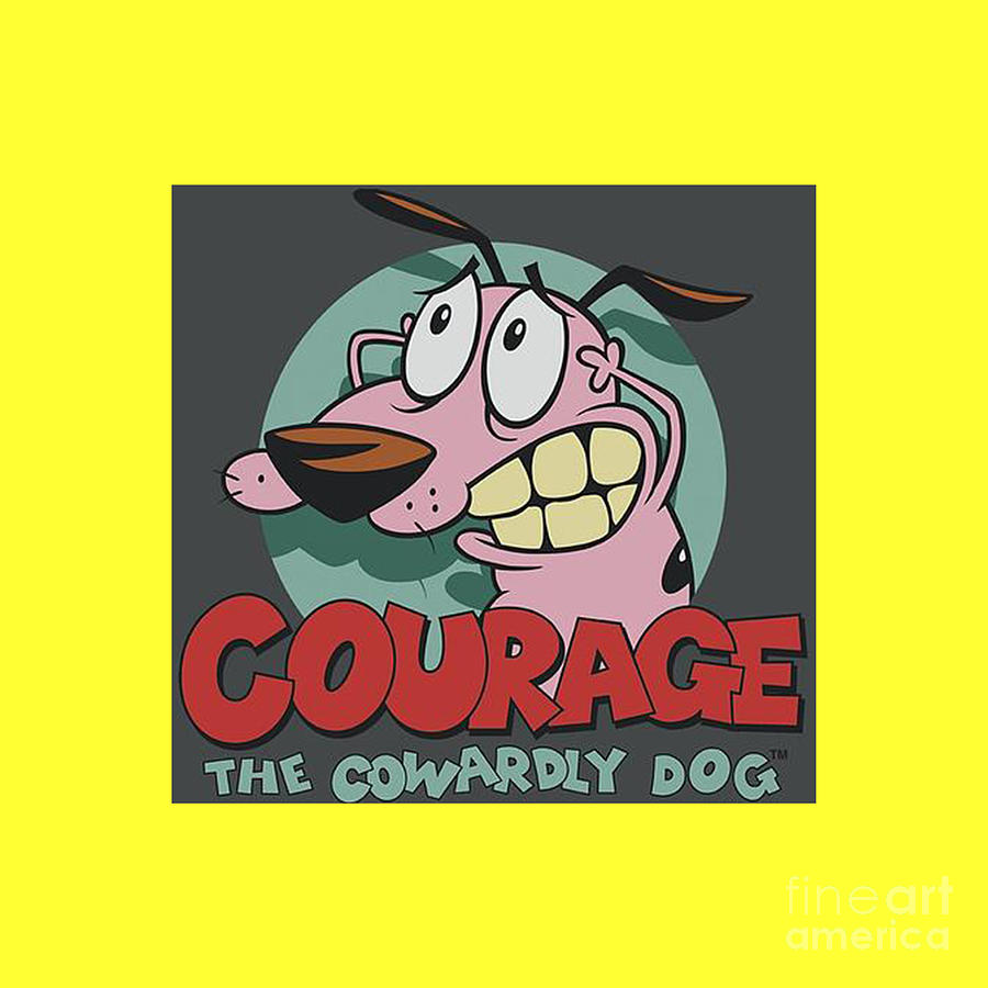 Courage The Cowardly Dog Drawing by Randy Pfeffer - Fine Art America