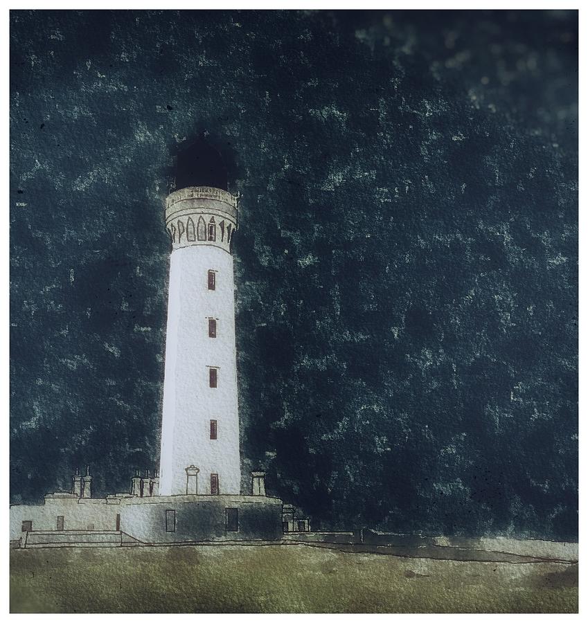 Covesea Lighthouse  Digital Art by John Mckenzie