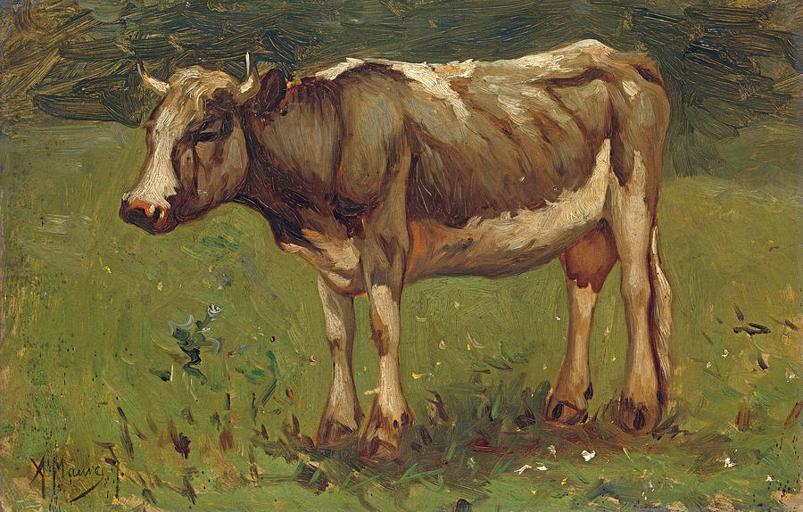 Cow #2 Painting by Anton Mauve