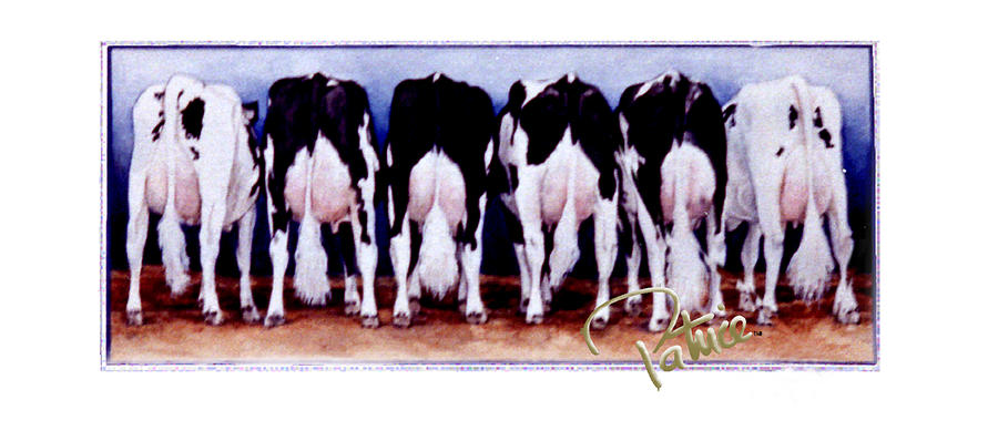 Cow Butts #2 Painting by Patrice Clarkson