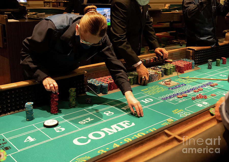 Craps Table Gambling at Bellagio Hotel and Casino #1 Photograph by David Oppenheimer