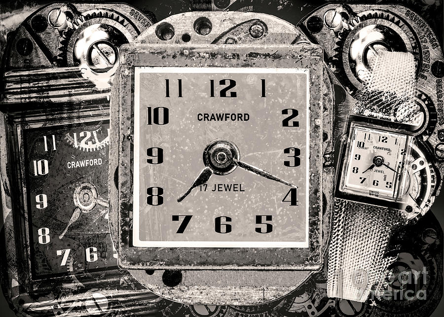 Crawford Watch Company 17 Jewel #2 Digital Art by Anthony Ellis