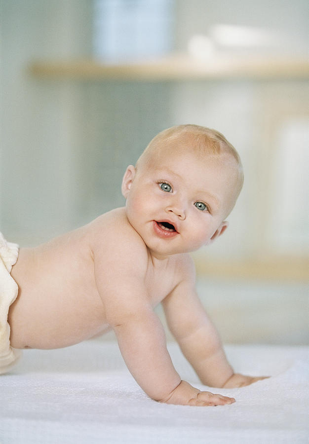Crawling Baby Boy #1 Photograph by Laureen Middley