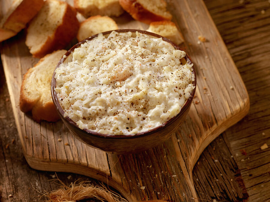 Creamy Crab Dip with Crusty Bread #1 Photograph by LauriPatterson
