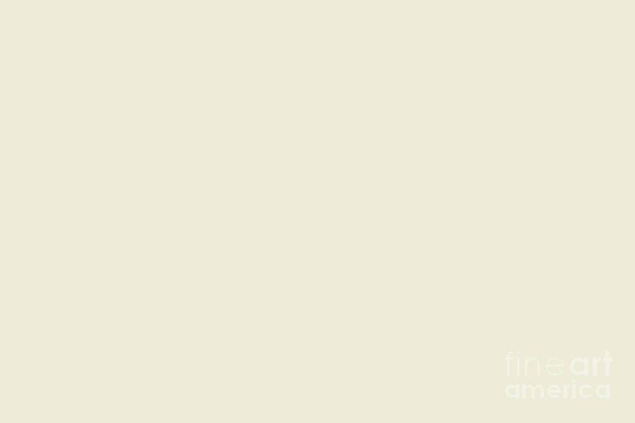 Creamy Off-white Solid Color Pairs Sherwin Williams Medici Ivory SW 7558 Digital Art by PIPA Fine Art - Simply Solid