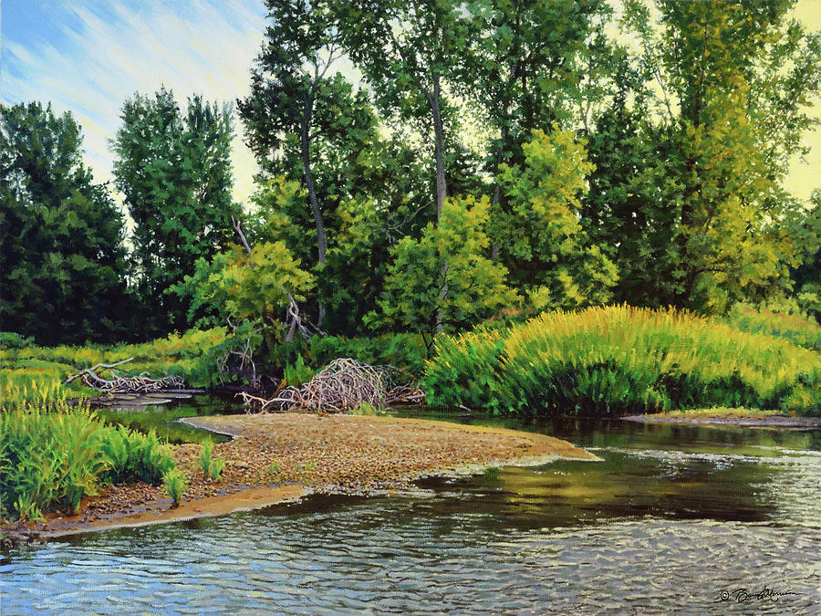 Creeks Bend Painting by Bruce Morrison