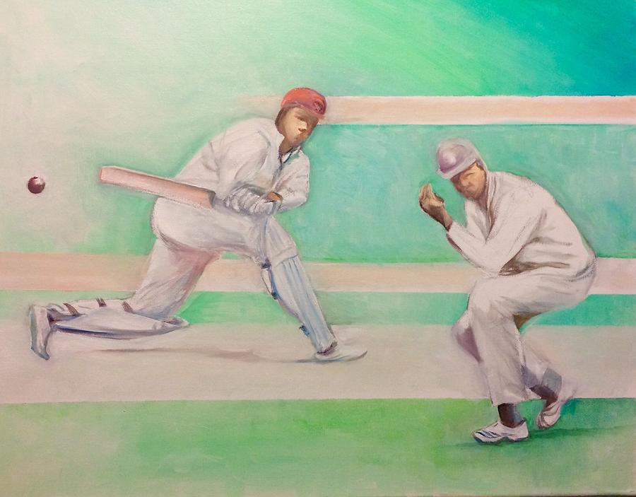 Cricket Painting By Christian George Fine Art America