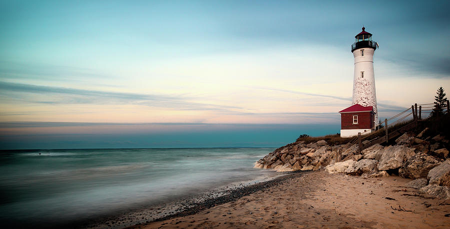 Crisp Point Lighthouse #2 Photograph by Douglas Allen Crisp Point Lighthouse #2 Photograph by Douglas Allen